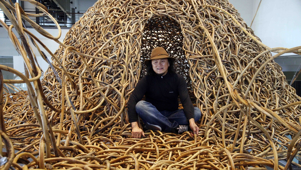 編織藝術家／王文志：我的作品有兩點很重要，一是禪意；二是空間概念。