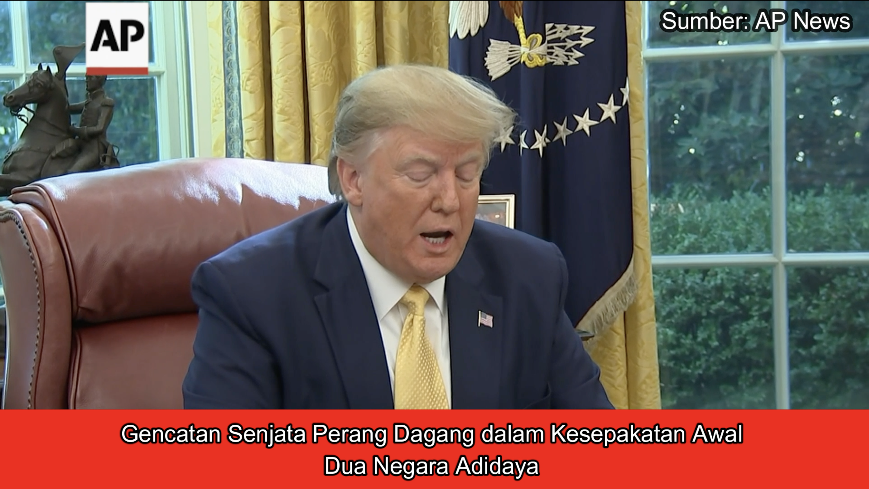 Gencatan Senjata Perang Dagang dalam Kesepakatan Awal Dua Negara