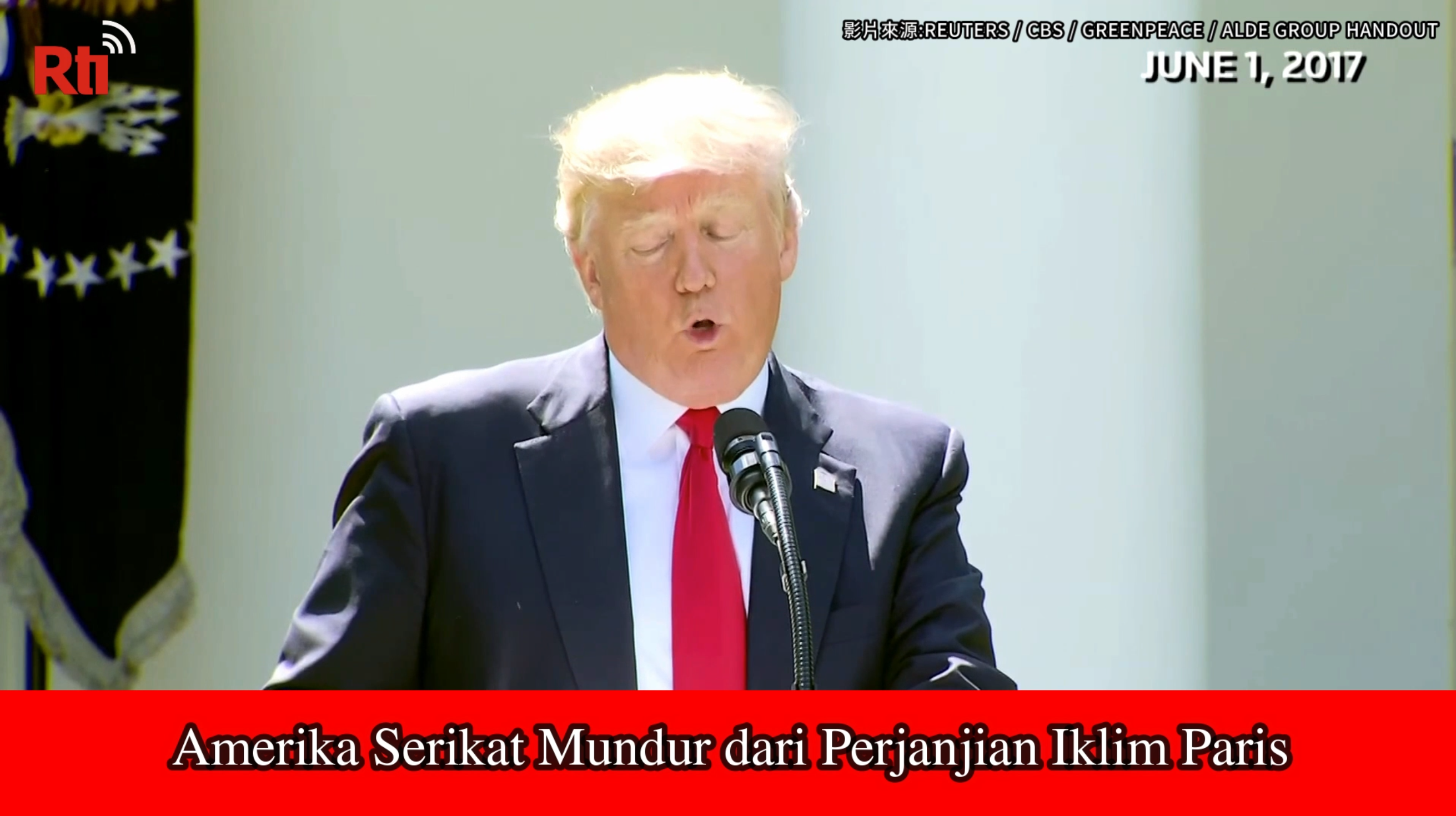 Amerika Serikat Mundur dari Perjanjian Iklim Paris