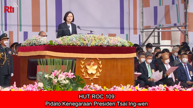 HUT ROC 109, Pidato Kenegaraan Presiden Tsai Ing-wen