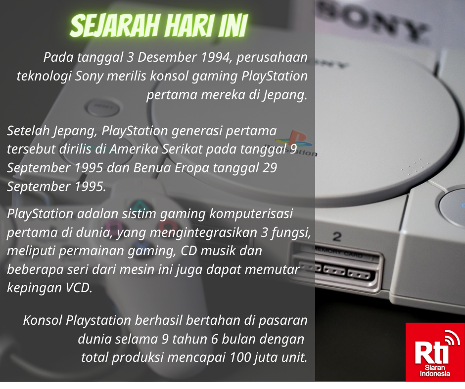 Sejarah Hari Ini (3/12)