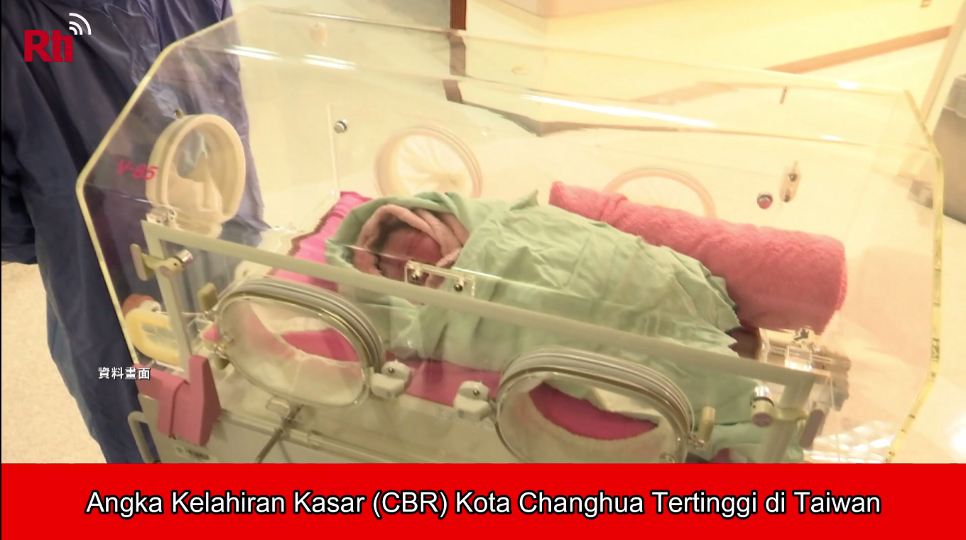 Angka Kelahiran Kasar (CBR) Kota Changhua Tertinggi di Taiwan