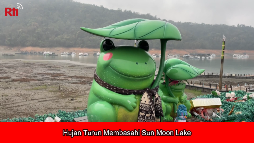 Hujan Turun Membasahi Sun Moon Lake