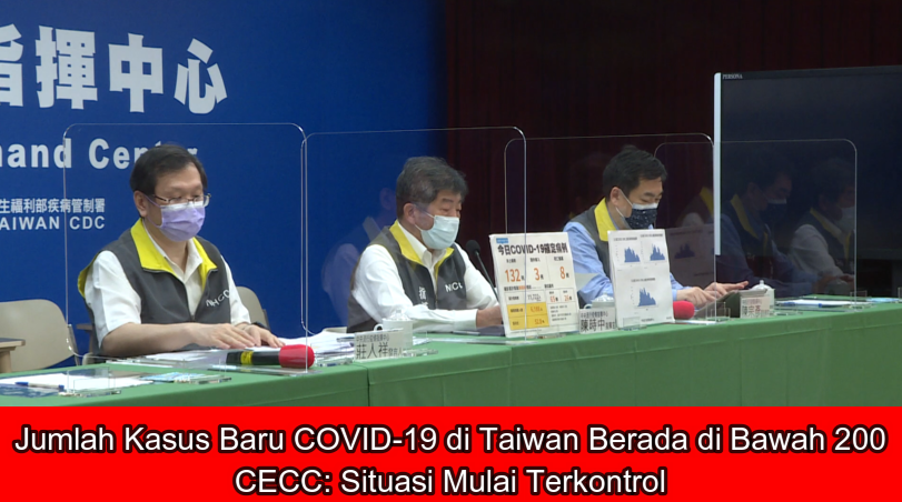 Jumlah Kasus Baru COVID-19 di Taiwan Berada di Bawah 200, CECC: Situasi Penularan Mulai Terkontrol
