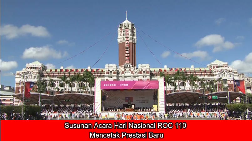 Susunan Acara Hari Nasional ROC 110, Mencetak Prestasi Baru