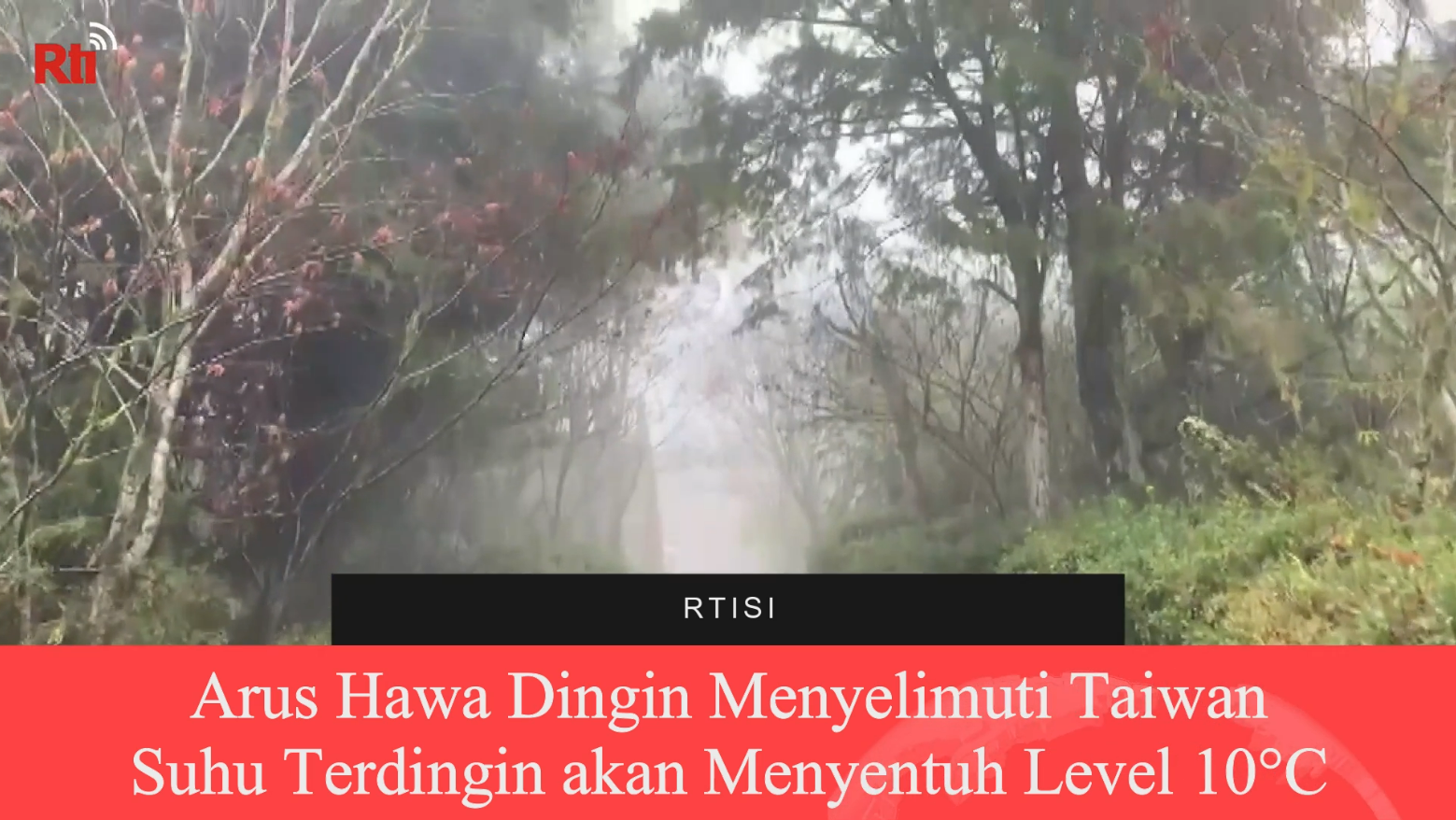 Arus Hawa Dingin Menyelimuti Taiwan, Suhu Terdingin akan Menyentuh Level 10°C
