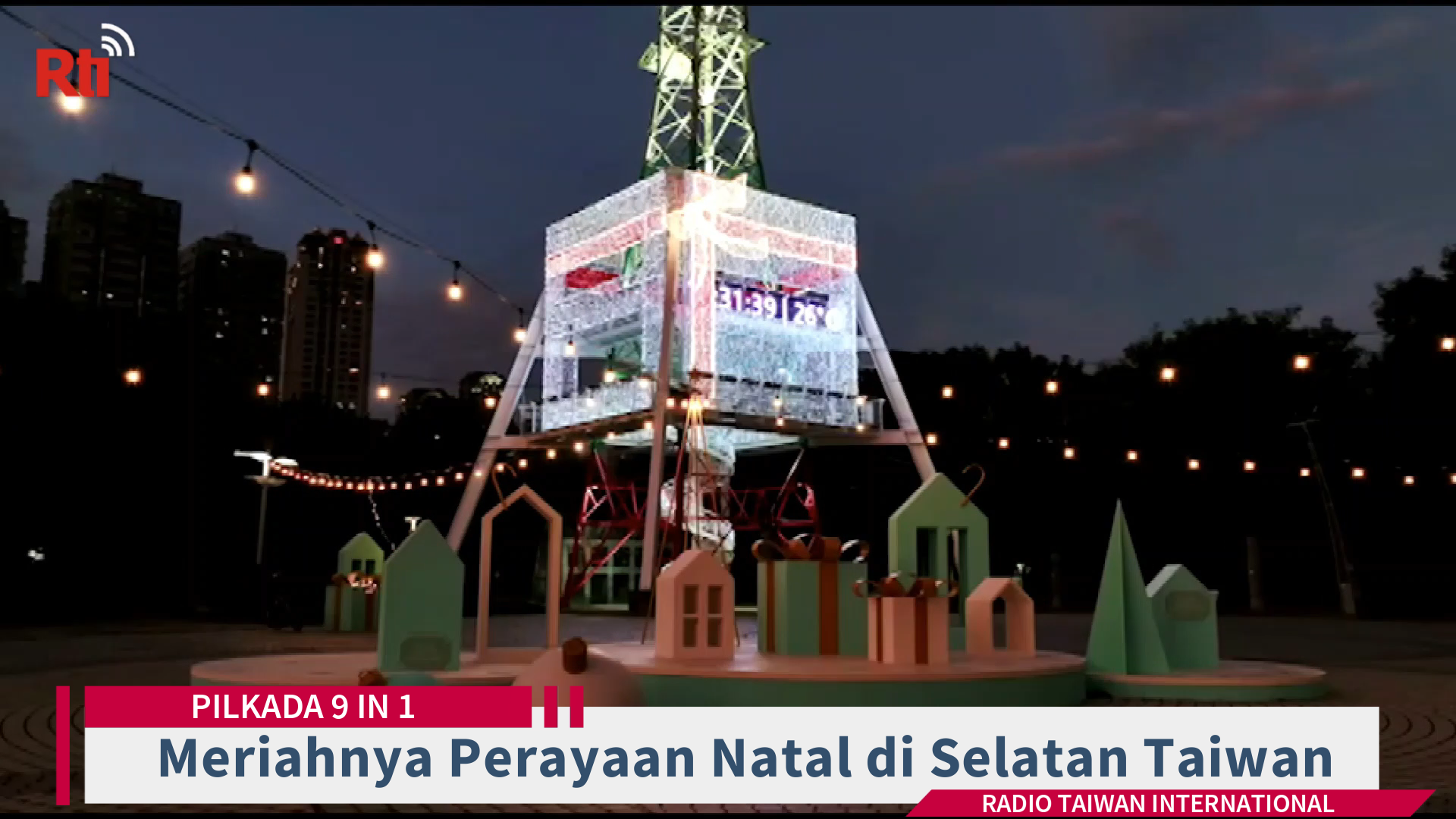 Meriahnya Perayaan Natal di Selatan Taiwan