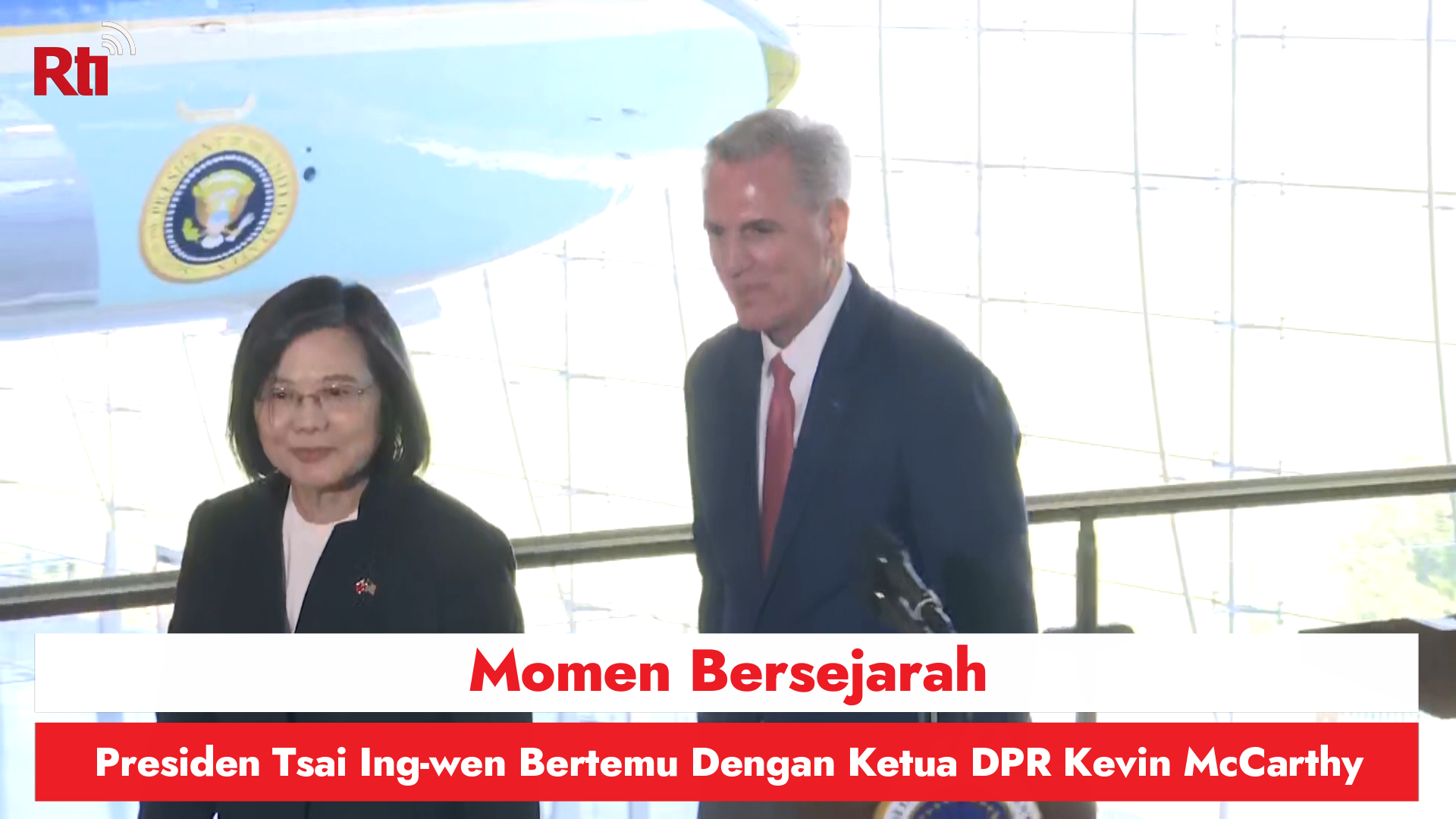 Momen Bersejarah, Presiden Tsai Ing-wen Bertemu Dengan Ketua DPR Kevin McCarthy