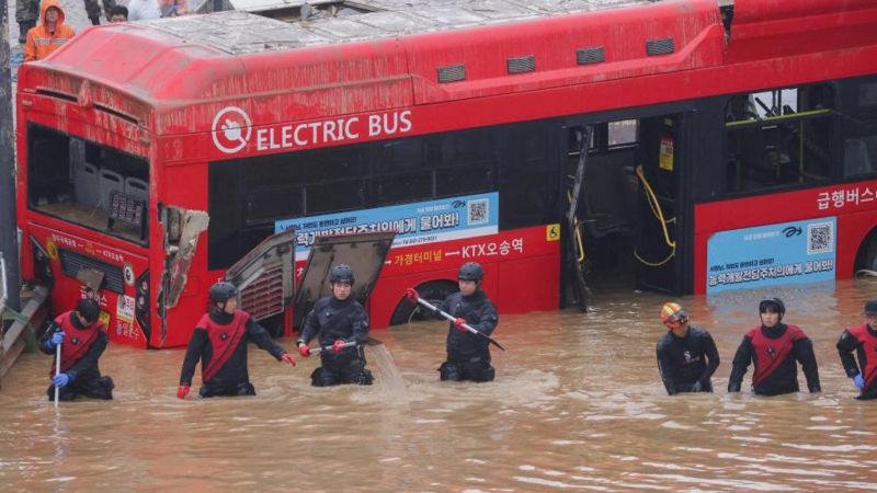 Banjir di Korea Selatan, 26 Orang Dilaporkan Tewas, Sebagian Terjebak di Terowongan