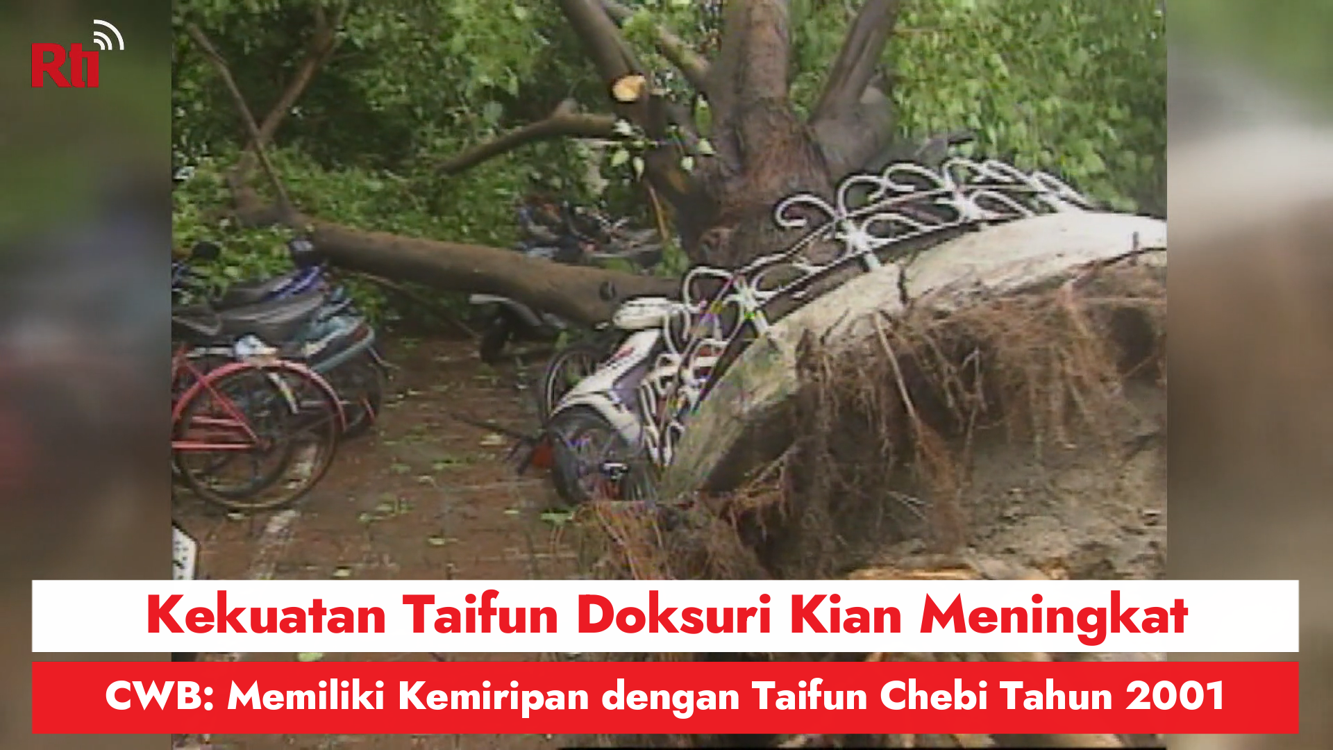 Kekuatan Taifun Doksuri Kian Meningkat,  CWB: Memiliki Kemiripan dengan Taifun Chebi Tahun 2001