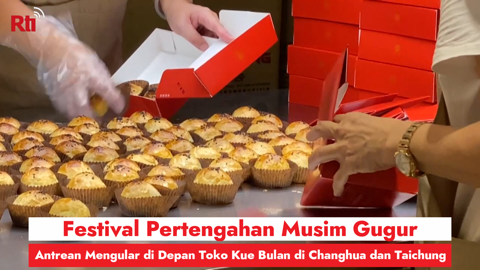 Festival Pertengahan Musim Gugur, Antrean Mengular di Depan Toko Kue Bulan di Changhua dan Taichung