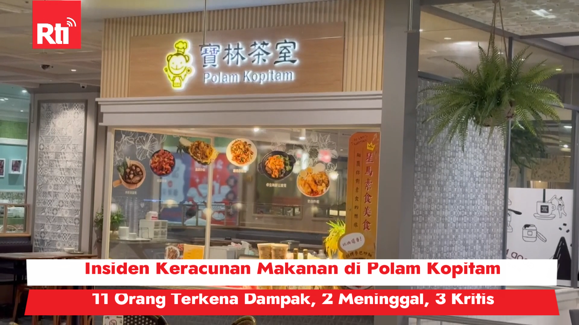 Insiden Keracunan Makanan di Polam Kopitam, 11 Orang Terkena Dampak, 2 Meninggal, 3 Kritis