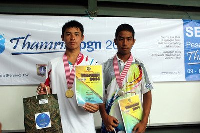 Taiwan memenangkan medali emas kedua dalam kejuaraan tenis junior di Indonesia