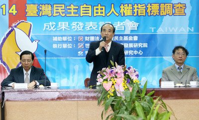 Survei HAM 2014 : Demokrasi Taiwan Terbaik 6 Tahun