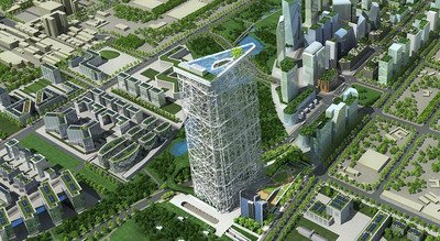 Konstruksi Taiwan Tower di Taichung untuk sementara dihentikan