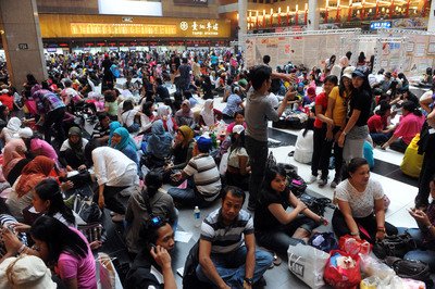 Buruh migran beragama Islam merayakan Idul Fitri di Taipei