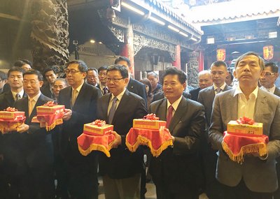 Ketua ARATS Daratan Tiongkok Chen Deming berkunjung ke Taiwan