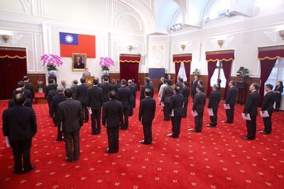 Presiden Ma Ying-jeou berharap transisi kekuasaan bisa menjadi contoh baik bagi pemerintah di masa depan