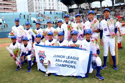 Taiwan memenangkan juara pertama Liga Baseball Junior Asia Pasifik