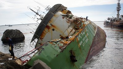 Bangkai Kapal Shun Tien No. 606 Diperkirakan di Angkat Dalam 7 Hari