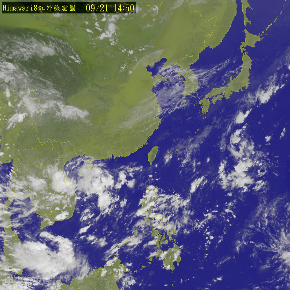 Prakiraan Cuaca Taiwan 22 September 2016