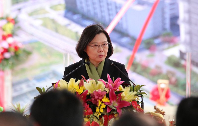Presiden Tsai berharap konstruksi pusat kedua di Taman Sains Biomedia Hsinchu bisa mendorong perkembangan biomedis Taiwan