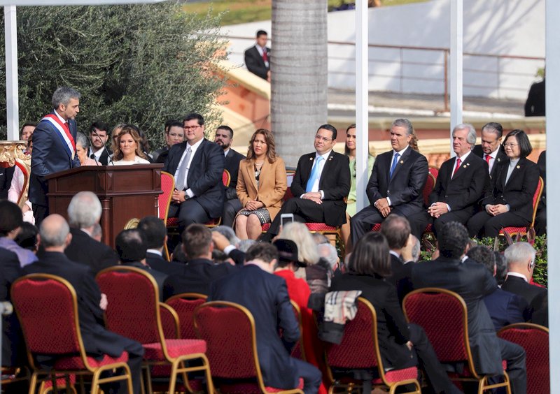 Presiden Tsai Ing-wen menghadiri inaugurasi Presiden Paraguay Mario Abdo Benítez