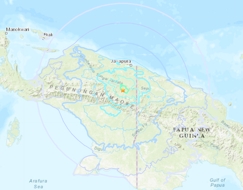 Gempa 6,1 SR Guncangkan Papua
