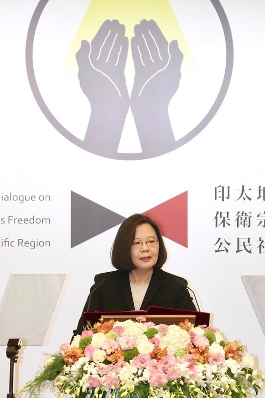 Presiden Tsai: Memperkuat Kerjasama Dengan Berbagai Negara Menciptakan Dunia Bebas Beragama Tanpa Ada Rasa Takut
