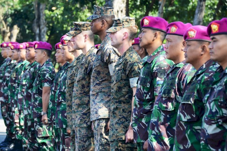Marinir Indonesia-Amerika Latihan Bersama Bahas Bencana Alam
