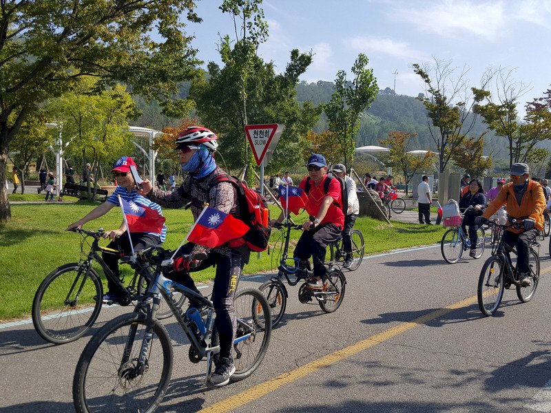 Bersepeda Sehat Perayaan Hari Nasional Double Ten di Seoul Korea