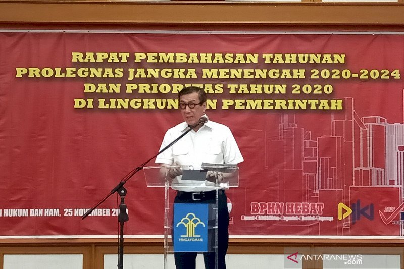 Yasonna Kecewa Pengesahan RUU Prolegnas 2015-2019 Sangat Rendah