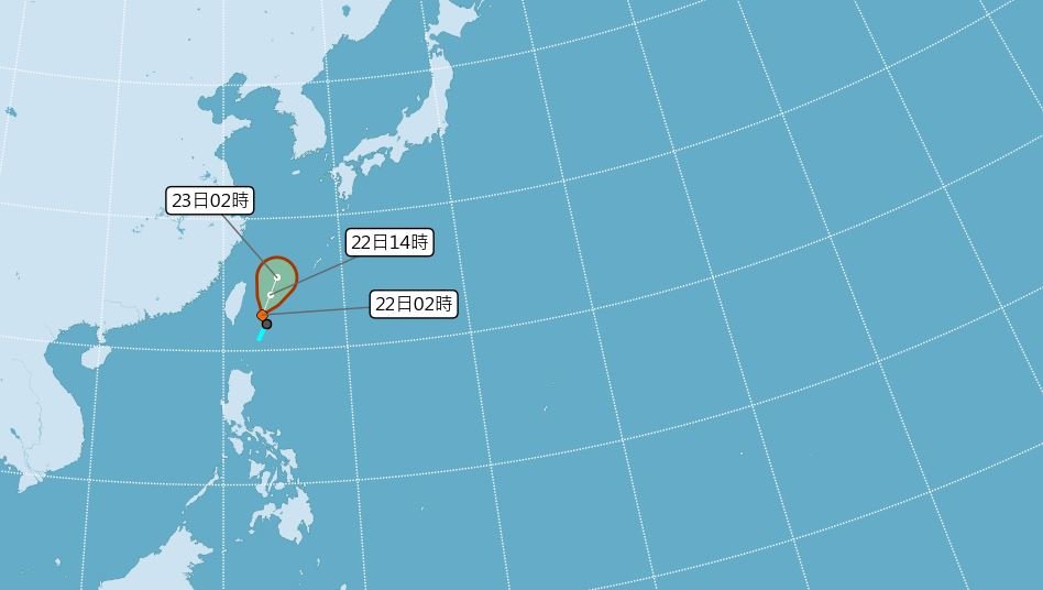 Depresi Tropikal Terus Menguat  Selatan Taiwan Turun Hujan Lebat