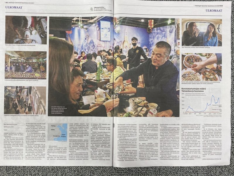 Harian Finlandia Memberitakan Tindakan Pencegahan Pandemi Taiwan Efektif