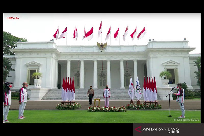 Presiden Jokowi Lepas Kontingen Indonesia ke Olimpiade Tokyo 2021