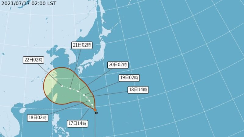 Taifun Infa Terbentuk Sabtu 17 Juli, 22 Juli Mendekati Taiwan