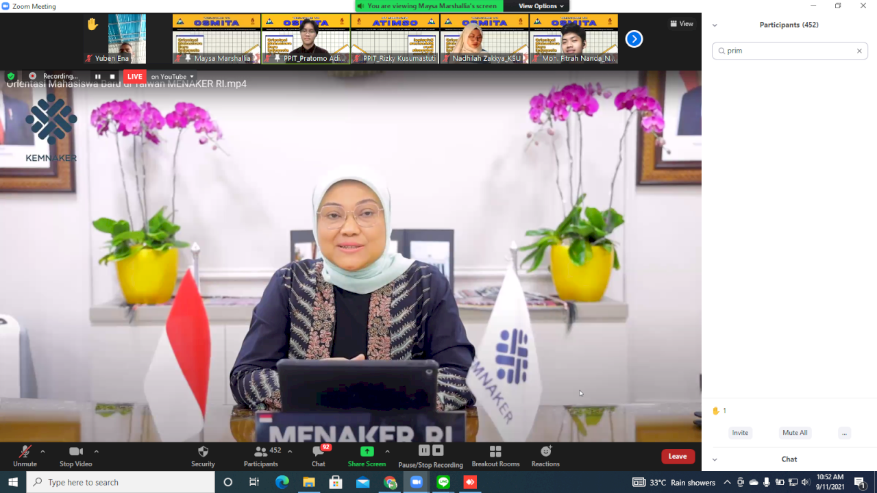Orientasi Virtual PPI Taiwan, Pembekalan Duta Bangsa di Negeri Formosa