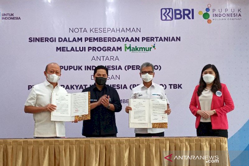 Pacu Peran BUMN, Erick Sebut Program Makmur Untuk Sejahterakan Petani