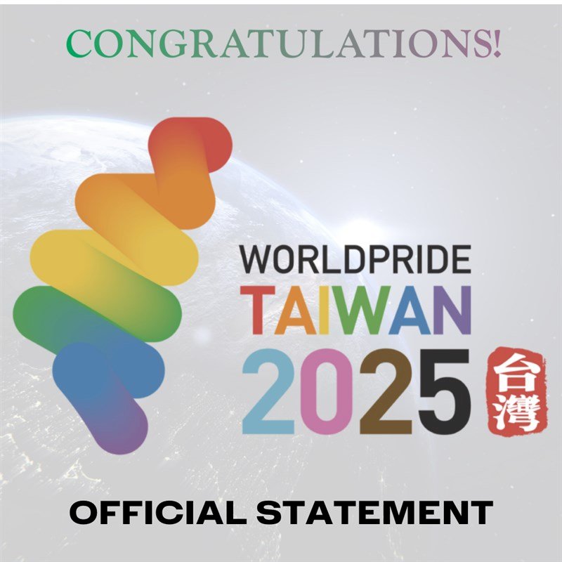 InterPride Menyematkan Kata “Taiwan”, MOFA Menyambut Baik