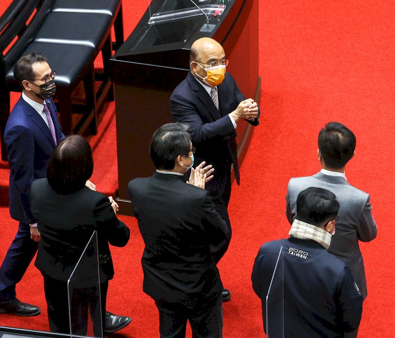 PM Su Tseng-chang: Dana Anggaran Belanja Negara 2022 Lolos Pembacaan Ketiga Yuan Legislatif