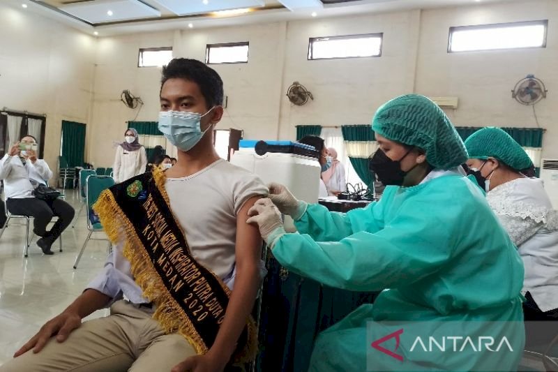 Dinkes Catat 1.348.300 Anak di Sumut Sudah Vaksinasi COVID-19