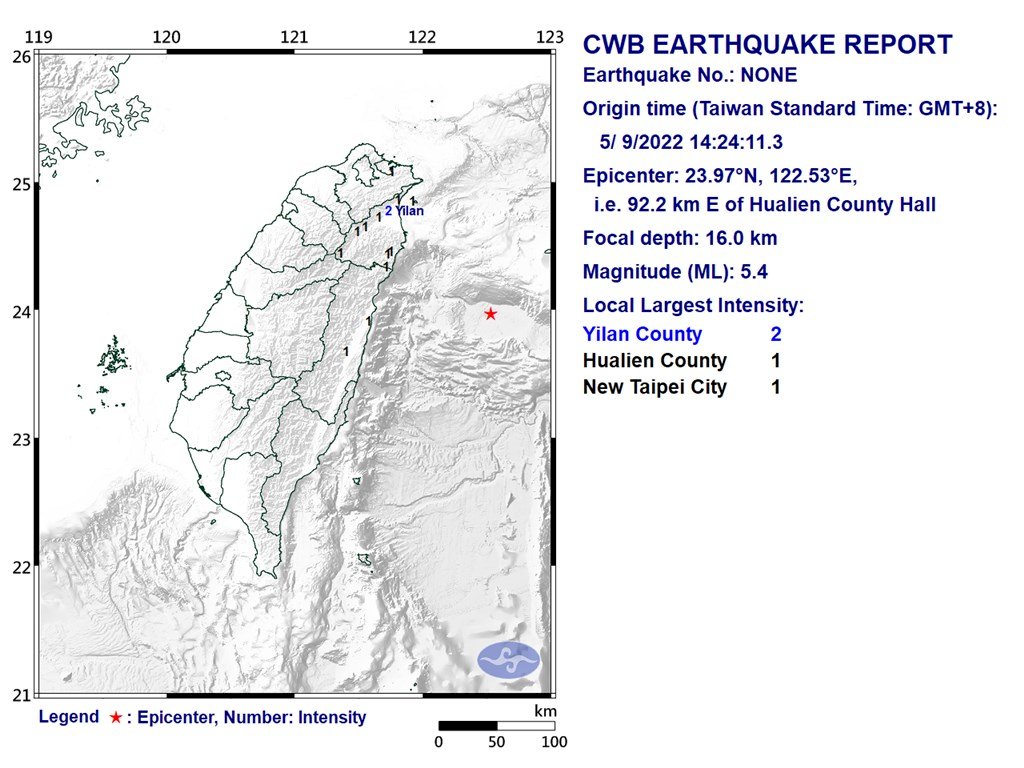Gempa Magnitudo 6,1 Guncang Taiwan Timur