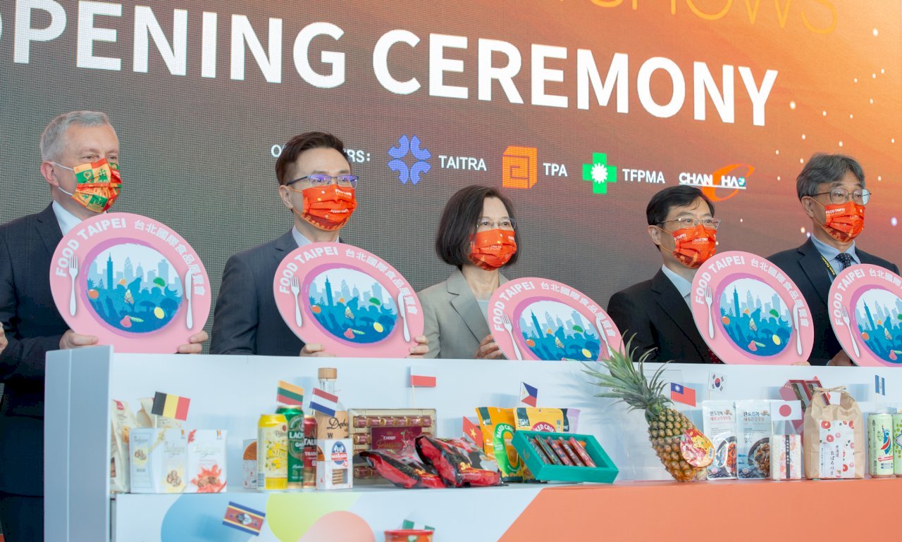 Pres. Tsai Menghadiri Pembukaan Pameran Makanan Internasional Taipei