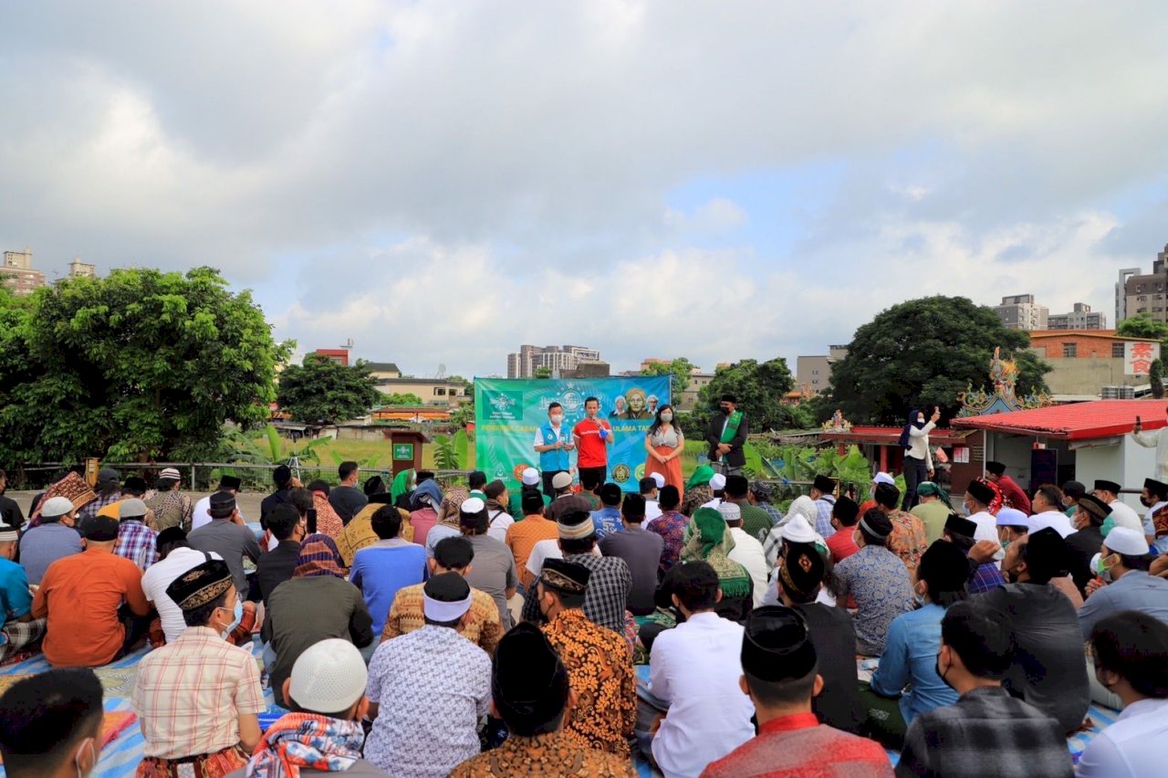 500an Umat Muslim Indonesia di Taiwan Gelar Sholat Idul Adha di Nankan Taoyuan