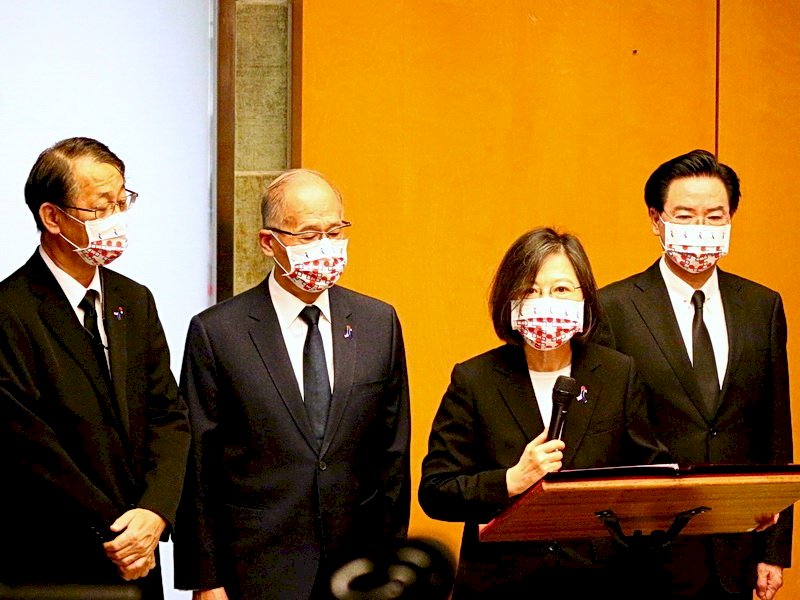 Presiden Tsai Berikan Penghormatan pada Mantan PM Jepang Shinzo Abe, Berterima Kasih atas Kontribusinya pada Persahabatan Taiwan-Jepang