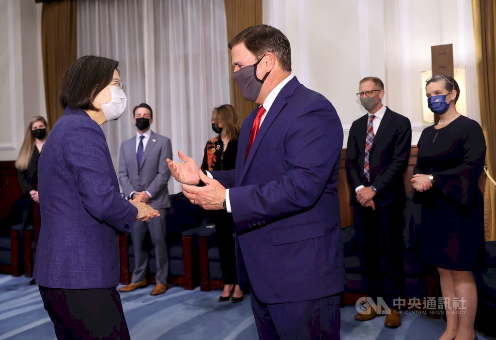 Arizona Bentuk Kantor Dagang di Taiwan, Presiden Tsai: Memperlaju Kerja Sama Ekonomi Perdagangan