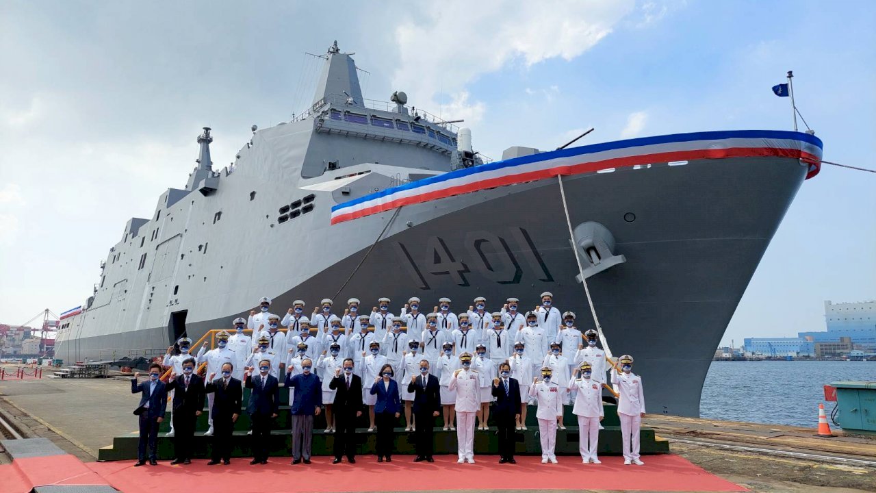 Penyerahan Kapal Perang Yushan, Presiden Tsai: Merealisasikan Kemandirian Pertahanan Nasional, Berikan Peralatan yang Terbaik Bagi Tentara Nasional
