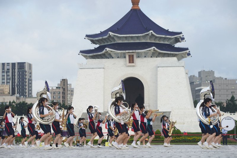 (Double Ten) Latihan Tim Kyoto Tachibana Junior and Senior High School di Alun-Alun CKS