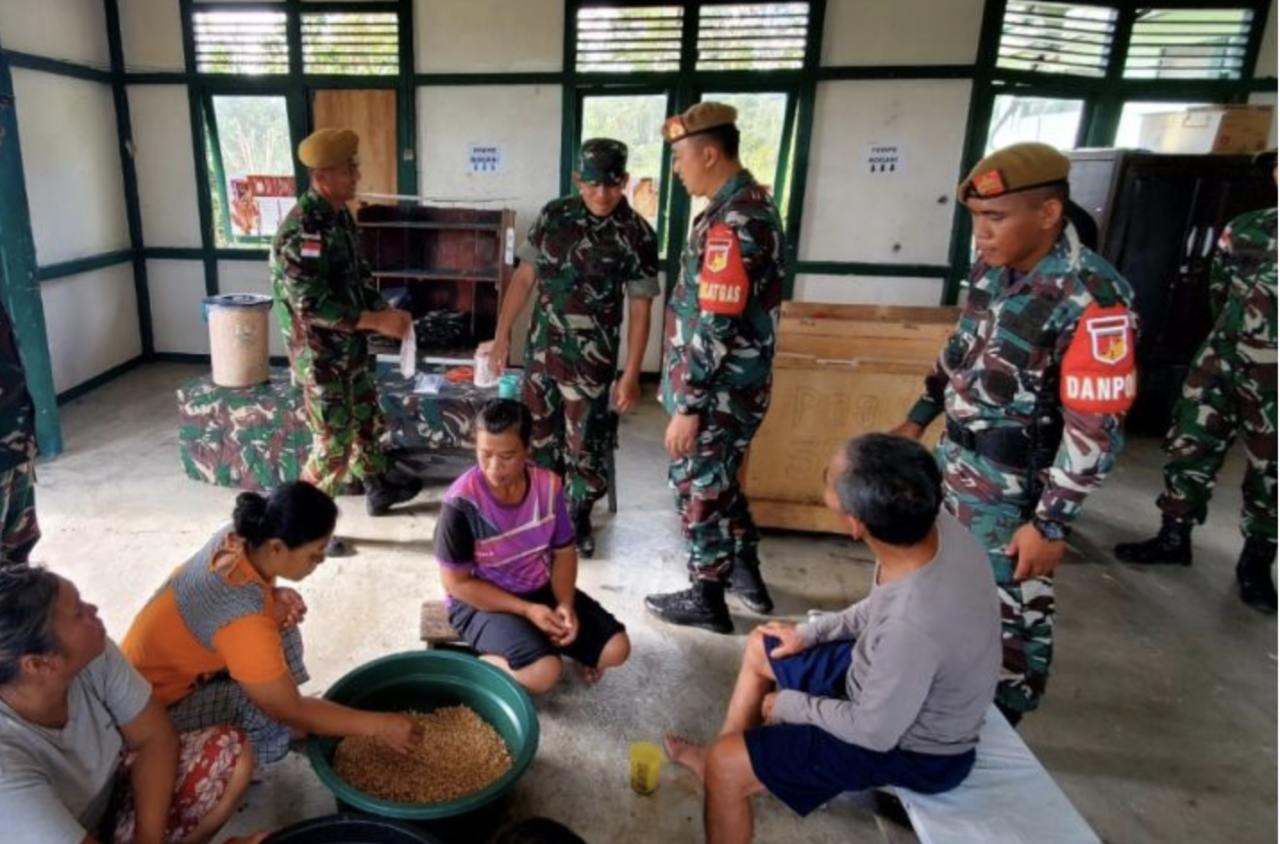 TNI Gencarkan Program Ketahanan Pangan di Perbatasan RI-Malaysia