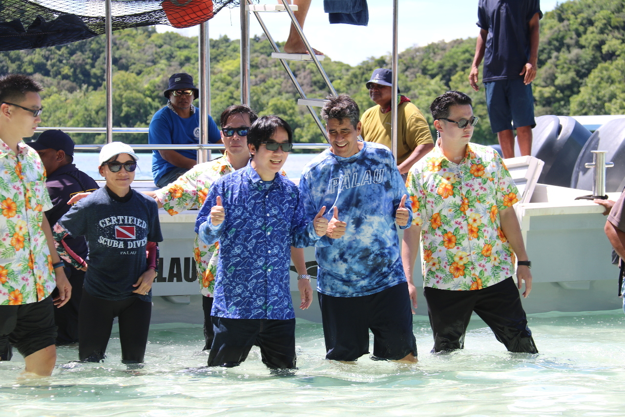 Wapres William Lai Berkunjung ke Kepulauan Rock Islands